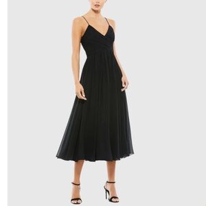 Mac Duggal Black Midi Dress